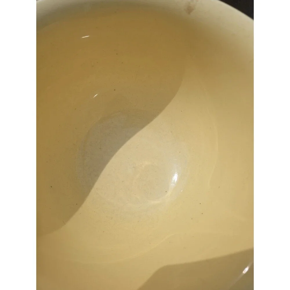 VTG Authentic Vernon Kilns Ware Yellow Mixing Bowl USA Mid 20th Century Pottery
